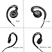Swivel Earpiece 2 Pin, Lsgoodcare Earhanger Earhook Headset with 180 Degree Swivel Earphone (PTT and Mic) Compatible for Midland GXT400 GXT1000 GXT1050 LXT50 LXT560 Walkie Talkie Two Way Radio Two Pin