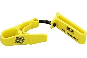 Mechanix Wear Glove Clip - Nonconductive Clip for Convenient Glove Access - Supports Belt Attachment - For Construction - Safety Accessory - Yellow