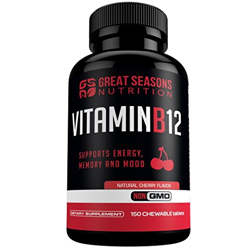 Vitamin B12 Methylcobalamin 1000mcg, 150 Chewable Tablets Energy