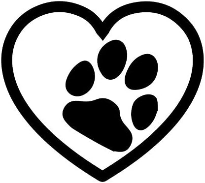 love with paw print