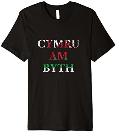 Cymru Am Byth Welsh Dragon - Wales Distressed T-Shirt