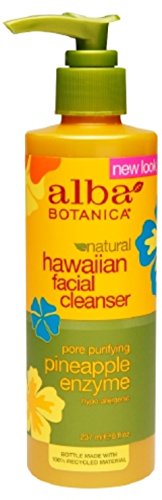 Alba Botanical Facial Cleanser Pineapple Enzyme, 8 Ounce (Pack of 6)