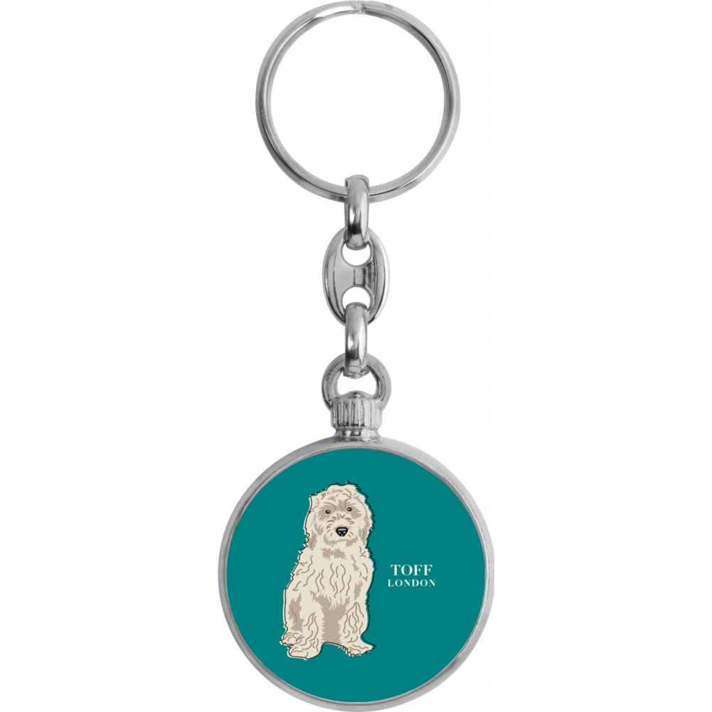 Toff London White Cockapoo Dog Keyring