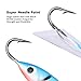 Goture Ice Fishing Jigs Tungsten Kit with Carbon Steel Hooks in Tackle Box, Winter Ice Fishing Lures for Bass, Pike, Trout, Walleye, Crappie, Panfish