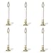 Brass Plated Candle Lamp with On/Off Sensor - Pack of 6