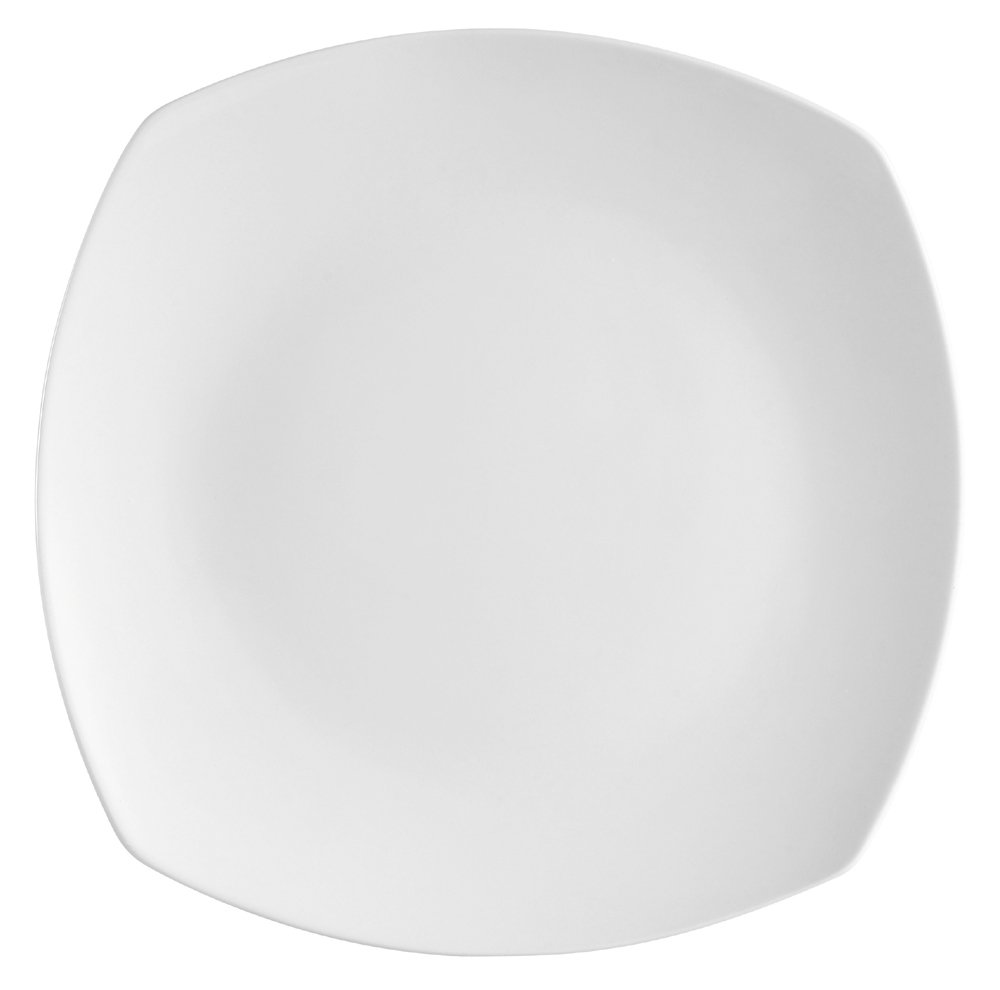12 Inch Square Dinner Plates & 12 Libbey 10 Inch Tempo Square Dinner