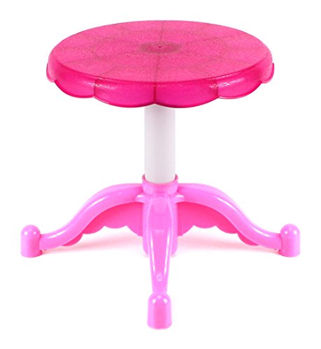 Magical Princess Jewelry Stand Pretend Play Battery Operated Toy Beauty Mirror Vanity Play Set w/ Flashing Lights, Sounds, Hair Dryer, Accessories