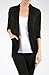 2LUV Women's 3/4 Sleeve Open Front Shrug Cardigan