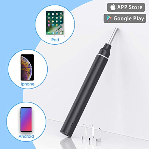 VITCOCO Ear Wax Removal Tool, 1920P HD Ear Cleaner with 6 LED Lights