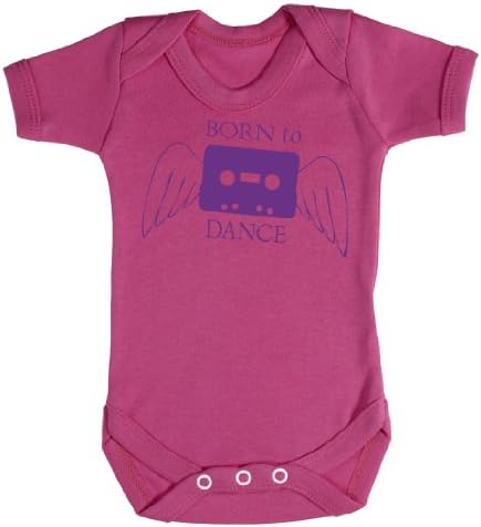 Baby Buddha - Born To Dance Baby Bodysuit Baby Vest 3-6M Pink