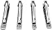 Tie Clips for Men, Classic Tie Pins Set of 4 (Silver)
