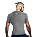 Copper Compression New Colored Short Sleeve Shirt - Guaranteed Best Copper + Zinc Infused Mens T-Shirt. Support Stiff + Sore Muscles. Basketball, Football, Sports Wear (Medium - Grey)