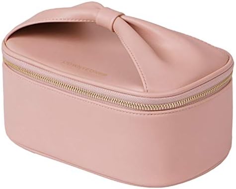 Rownyeon バニティポーチ 化粧ポーチ ブラシ入れ付き メイクポーチ 大容量 機能的 リボンハンドル 化粧ボックス 持ち運び 仕切り かわいい コスメケース ミニメイクボックス 化粧品ケース 旅行用 携帯便利 ギフト プレゼント適用 Rwenzorisustainable Org