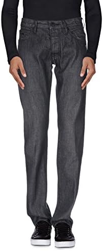 Emporio Armani Men's Grey Regular Fit Straight Leg Denim Jeans (33)