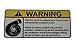 Mitsubishi Warning Turbocharger, Warning decal, sticker