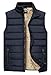 Vcansion Men's Outdoor Casual Stand Collar Padded Vest Coat