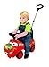 Kiddieland Toys Cars 3 Mcqueen 4-in-1 Revvin' Lights Activity Foot to Floor Ride on, Red, 41.5