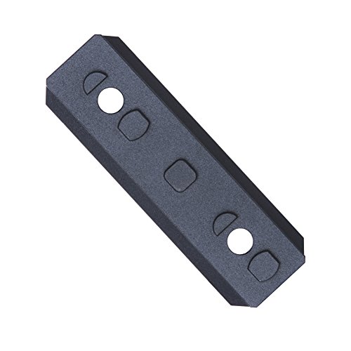TuFok Mlok Rail Section Adapter - M-lok Picatinny Rail Section Attachment(Aluminum,6-Slot,Black)