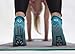 Panda Paw Fit Yoga Pilates Barre Non-Slip No Skid Socks With Grips for Class Home [1 Pack Turquoise]