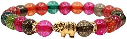 KSQS Lover Couple Bracelet Yoga Balancing Reiki Healing with Elephant for Christmas Thanksgiving