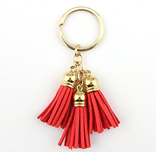 Endand Women Casual Tassels Women Keychain Bag Pendant Alloy Car Key Chain Ring Holder Trendy Jewelry