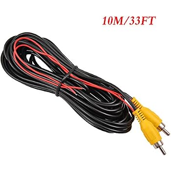 Câble D'extension RCA 33 Pieds Pour Caméra De Recul Et Détection - Universel - NEUF