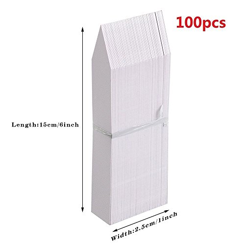 KINGLAKE 100PCS 1"x6" Plastic Plant Garden Labels Large Nursery Garden Stake Tags