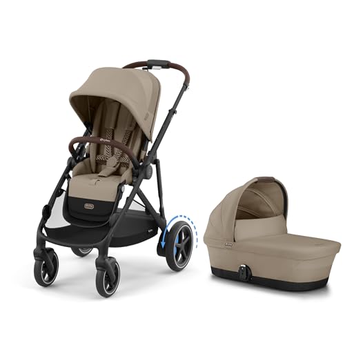 Cybex eGazelle S Electronic Stroller + Cot - Almond Beige