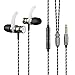 Earbuds, ZIOFEN in-Ear Headphones Headsets Heavy Bass Earphones with Microphone Mic Wired Earbuds and Volume Control for iPhone Samsung iPad and Most Android Phones (Color=Gray)