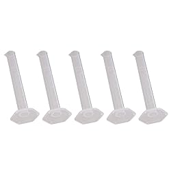 Othmro 5Pcs Measuring Graduated Cylinders 10ml Lab