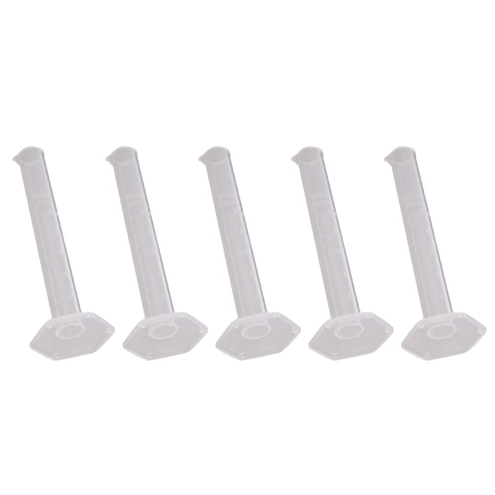 Othmro 5Pcs Measuring Graduated Cylinders 10ml Lab
