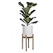 Sona Home Adjustable Mid Century Plant Stand, 3 Sizes, 3 Colors - Modern Plant Stand Indoor Outdoor, Planter Stand Only (Large, Bamboo)
