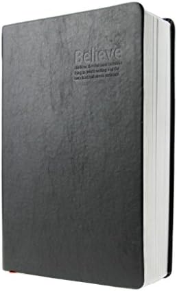 Vintage Soft Faux Leather Notebook Blank Thick Eye Care Paper Scrapbook Writing Bible Style Life Memo Journal Notebook Diaries Drawing Sketchbook for Travel Home Office and School (Black-2, 32K)