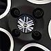 GoBadges WA02 Black Jack Wheel Cap for Mini Cooper