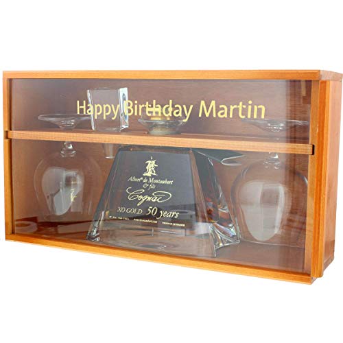 Cognac-Set XO Gold Cristal 50 Jahre mit Gläsern und Personalisierung