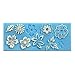 Allforhome Sugarcraft Silicone Flower Leaf Embossing Lace Fondant Molds Cake Decoration Moulds Polymer Clay Resin Molds