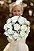 Aivanart Wedding Bouquet Crystal Silk Roses Bridal Wedding Hand Bouquet Bridesmaid Holding Artificial Fake Flowers