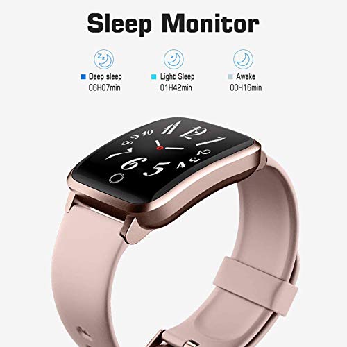 Lintelek Smart Watch for Android & iOS, Fitness Tracker with Heart Rate