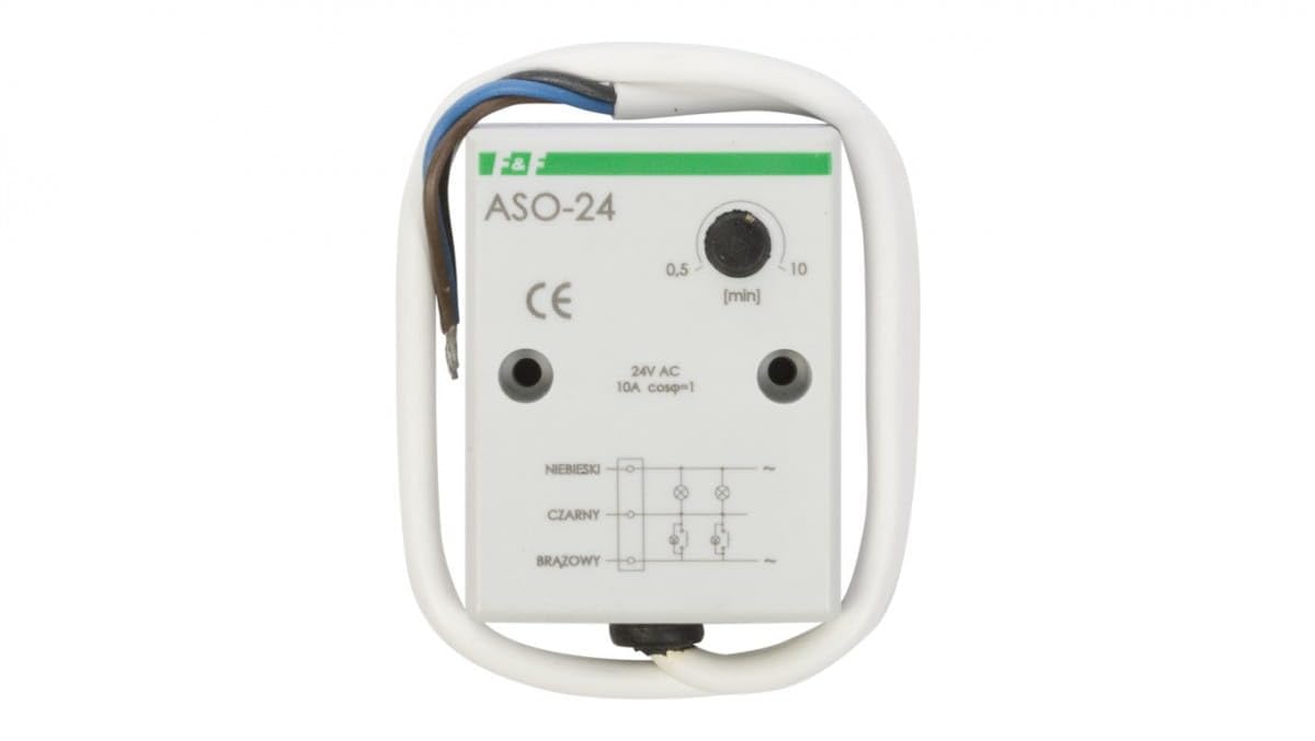 Automatic Stair Board 10A 0.5-10min 24V AC ASO-24 f&f 5908312592020