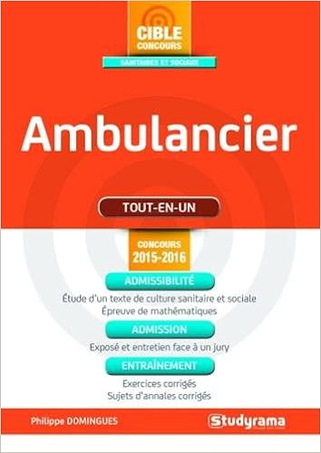 Ambulancier 2015 2016 Amazon Co Uk Domingues Philippe 9782759029730 Books