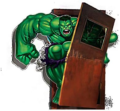 3d View Hulk Green Giant Bruce Banner Avengers Art Wall Sticker