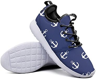 YYuuijk Anchor Seamless Pattern Fashion Men's Tennis Shoes Casual Cute Comfortable Trendy Hip Hop Retro Retro Vintage Popular Mesh Lightweight Sneaker