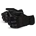 Superior Winter Work Gloves - Black Synthetic Leather with Neoprene for Comfort and Safety (378PLFL) - Size X-Large