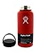 Hydro Flask 32 oz Double Wall Vacuum Insulated Stainless Steel Leak Proof Sports Water Bottle, Wide Mouth with BPA Free Flex Cap, Lava