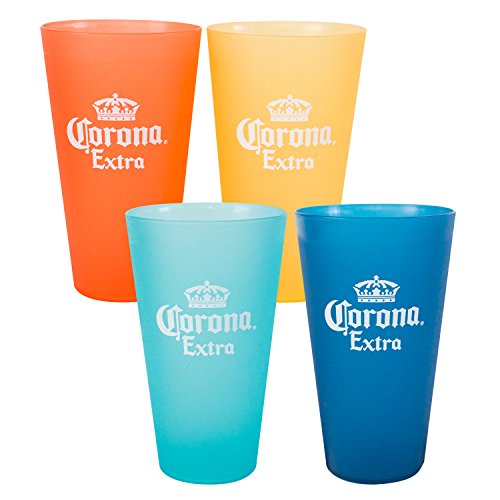 Corona Extra Multi Colored Plastic Cup Set