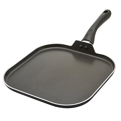 Cooktop & Stovetop Griddle Frying Panâ€“Large Square 11â€™â€™ Non-Stick Aluminum Flat Cooking & Grilling Skillet- Perfect Heat Distributionâ€“For Vegetables, Pancakes, Fish & More â€“ Dishwasher Safe