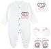 Lilax Baby Girl Jewels Crown Layette 4 Piece Gift Set Pink