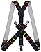 ORSKY Mens Suspenders with Clips Pant Suspenders Leather Suspenders for Men