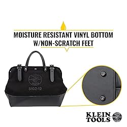 Klein Tools 510212BLK Heavy Duty Black Canvas Tool