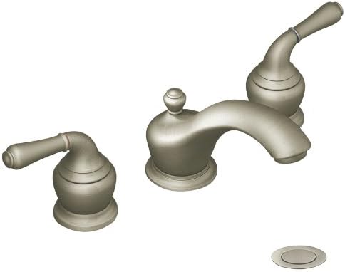 Moen T4570 Monticello – Grifo bimando de bajo Arco baño llave.5, Níquel